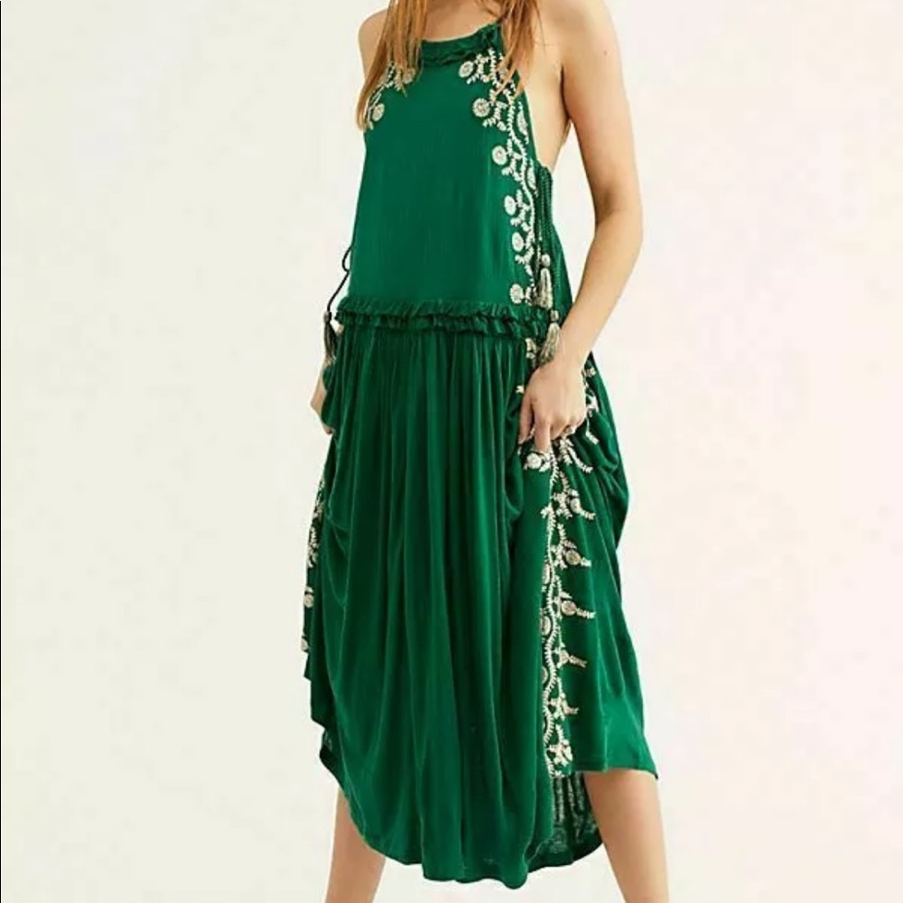Free People Bali Wildfire Midi Dress